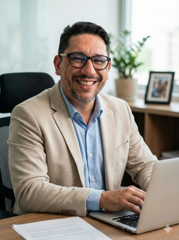 Foto de Flavio Franco Jr., engenheiro de software e autor de livros técnicos sobre IA aplicada ao desenvolvimento